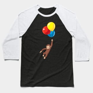 Curious George Fly With Bubble Baseball T-Shirt